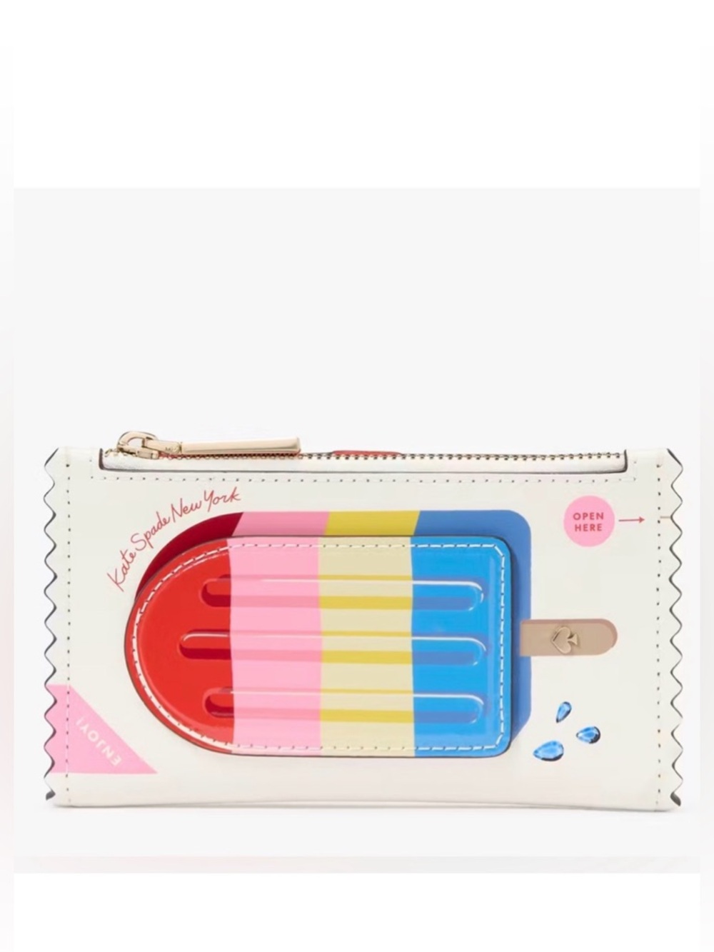 SALE !!!! 🩶KATE SPADE SNACK BAR POPSICLE SMALL BIFOLD WALLET - NWT🩶
